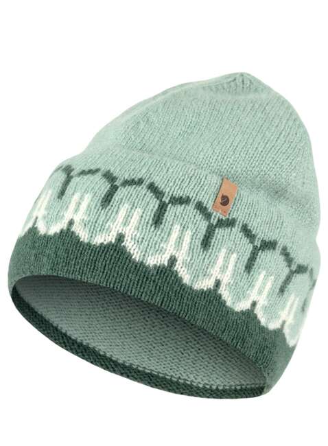 Czapka zimowa Fjallraven Övik Path Knit Beanie - deep patina  / misty green