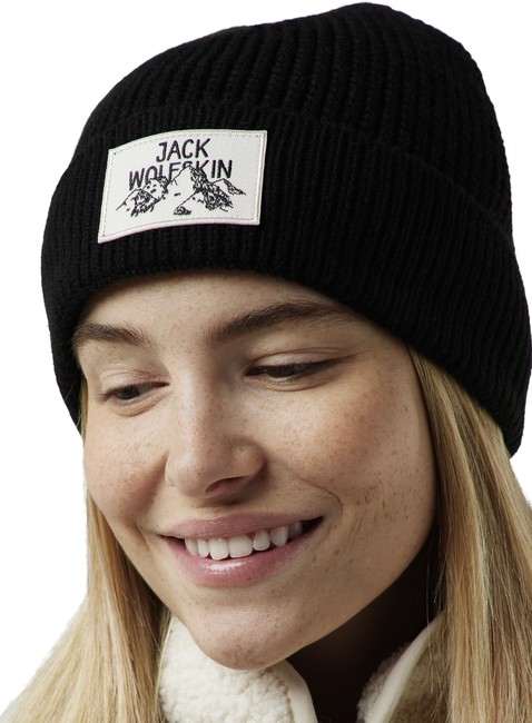 Czapka zimowa Jack Wolfskin Badge Beanie - black