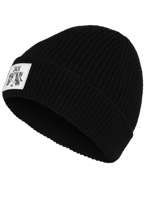 Czapka zimowa Jack Wolfskin Badge Beanie - black