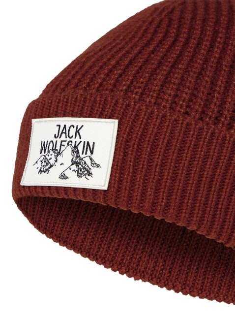 Czapka zimowa Jack Wolfskin Badge Beanie - intense rust