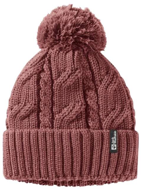 Czapka zimowa Jack Wolfskin Pompom Beanie - apple butter