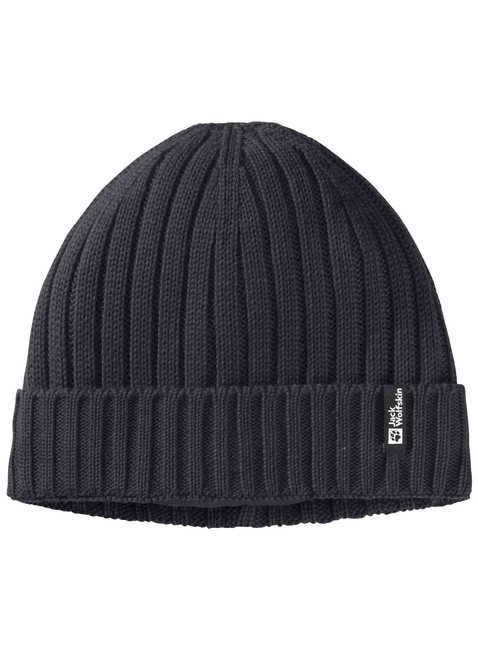 Czapka zimowa Jack Wolfskin Rib Knit Beanie - black