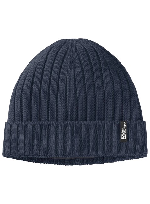 Czapka zimowa Jack Wolfskin Rib Knit Beanie - night blue