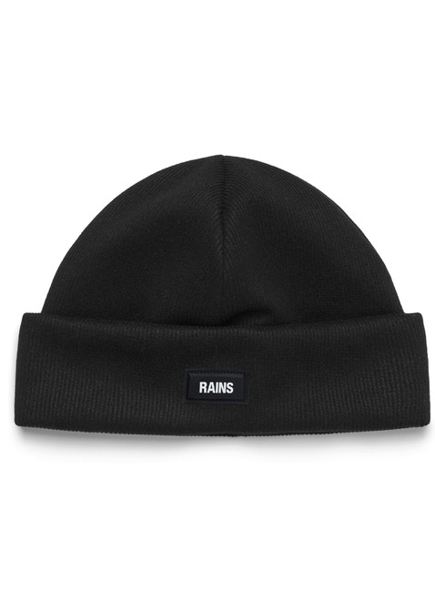 Czapka zimowa Rains Ribbed Fleece Beanie T1 - black