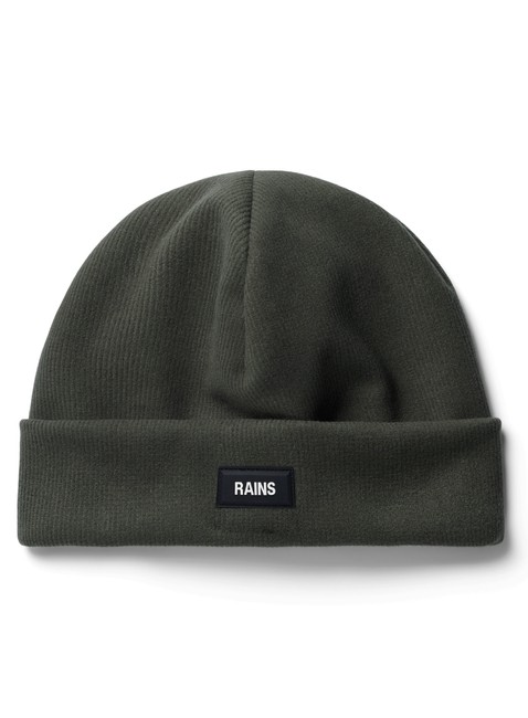 Czapka zimowa Rains Ribbed Fleece Beanie T1 - green