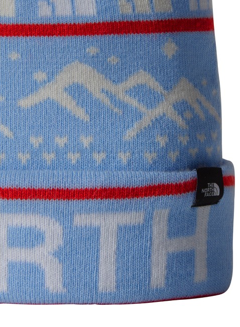 Czapka zimowa The North Face Ski Tuke Beanie - cornflower / white dune / fiery red