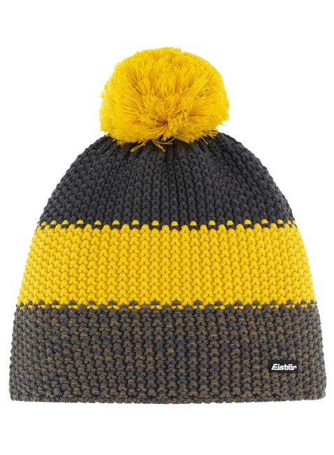 Czapka zimowa z pomponem Eisbar Star Pompon RL - multicolored / grey / yellow