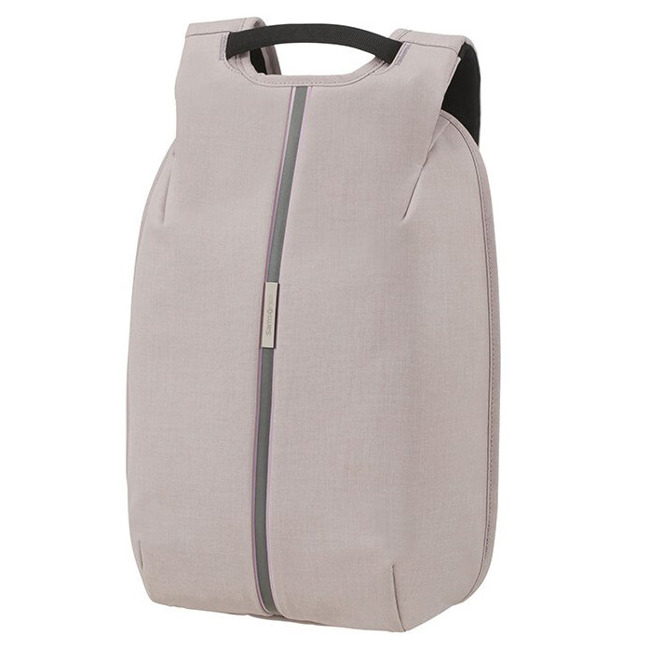 Damski plecak antykradzieżowy Samsonite Securipak S - stone grey
