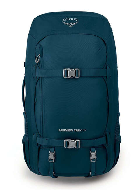 Damski plecak podróżny Osprey Fairview Trek 50 - night jungle blue