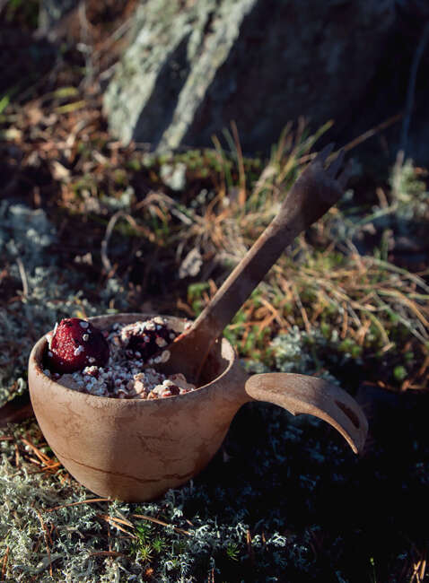 Długi łyżkowidelec Kupilka Spork 205 - brown