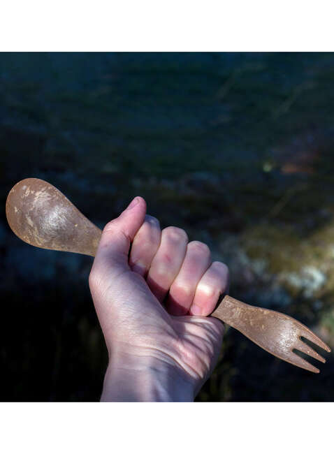 Długi łyżkowidelec Kupilka Spork 225 - brown