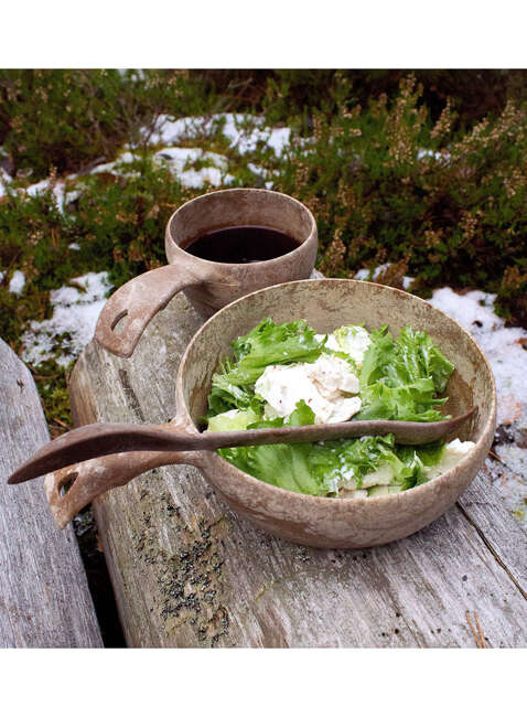 Długi łyżkowidelec Kupilka Spork 225 - brown