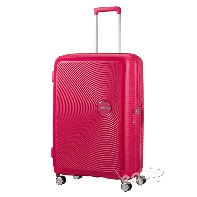 Duża walizka American Tourister Soundbox - lightning pink