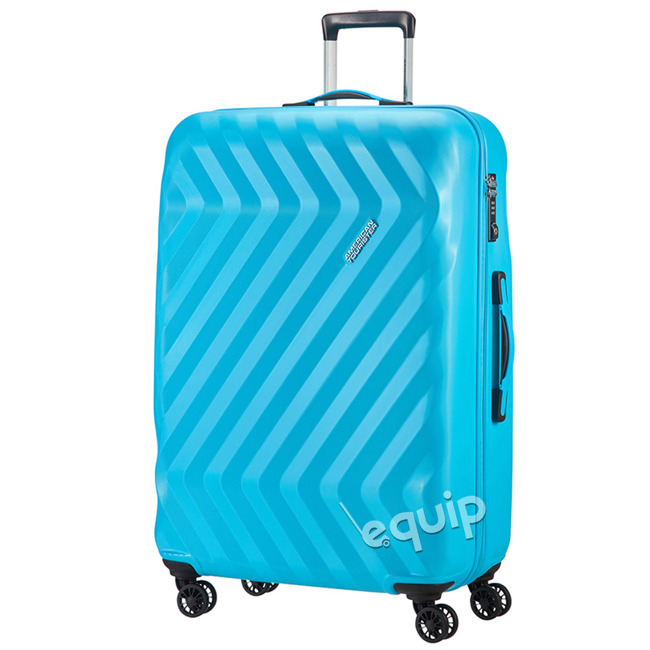 Duża walizka American Tourister ZiggZagg - spring blue