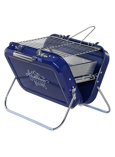Duży grill turystyczny Gentlemen's Hardware Large Portable Barbecue - navy