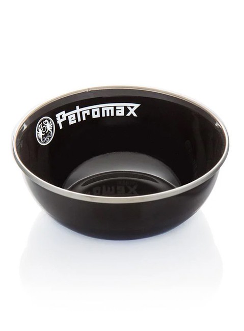 Dwie miski turystyczne Petromax Enamel Bowls 0,16 l -  black