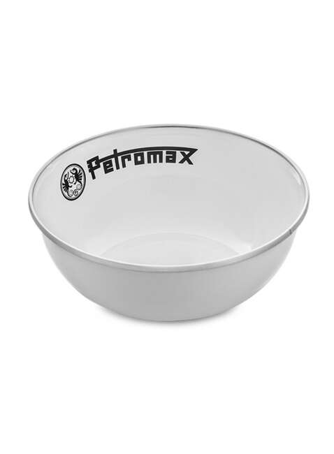 Dwie miski turystyczne Petromax Enamel Bowls 0,16 l -  white