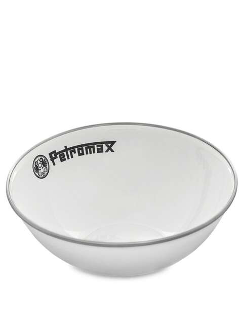 Dwie miski turystyczne Petromax Enamel Bowls 1 l - white