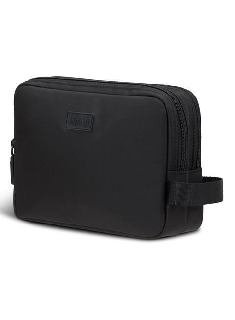 Dwukomorowa kosmetyczka podróżna Lipault Plume Toiletry Bag - black