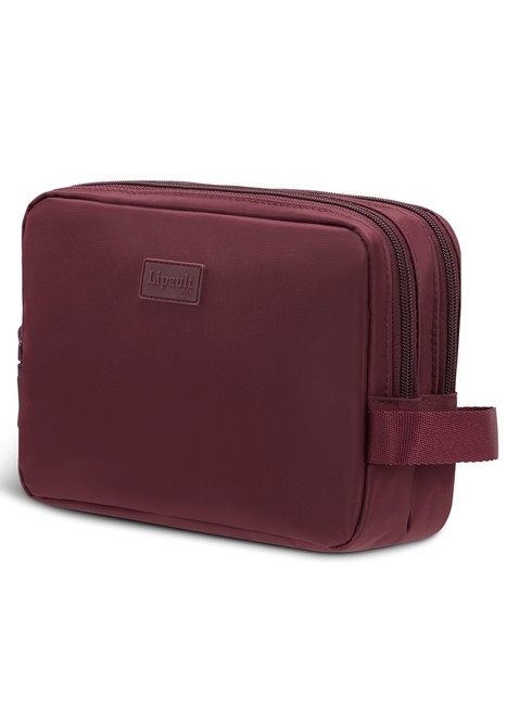 Dwukomorowa kosmetyczka podróżna Lipault Plume Toiletry Bag - bordeaux