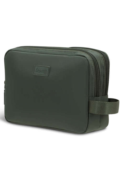 Dwukomorowa kosmetyczka podróżna Lipault Plume Toiletry Bag - khaki