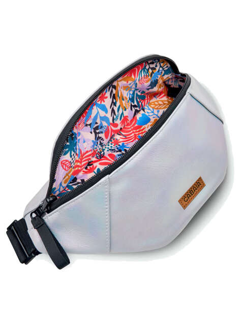 Dwustronna torba biodrowa Cabaia Reversible Bum Bag Rennes - silver