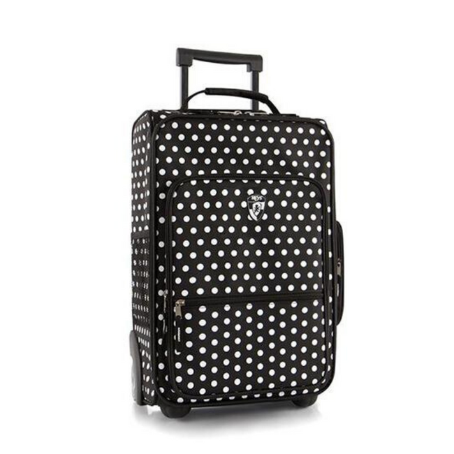 Dziecięca walizka Heys Kids Softside Luggage 18" black/white dots