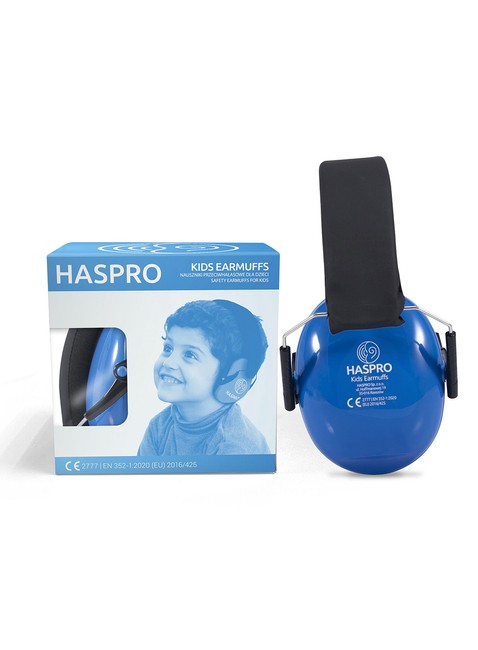 Dziecięce nauszniki ochronne Haspro Kids Earmuffs - blue