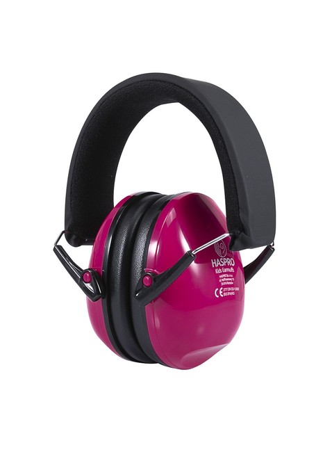 Dziecięce nauszniki ochronne Haspro Kids Earmuffs - pink