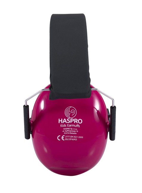 Dziecięce nauszniki ochronne Haspro Kids Earmuffs - pink