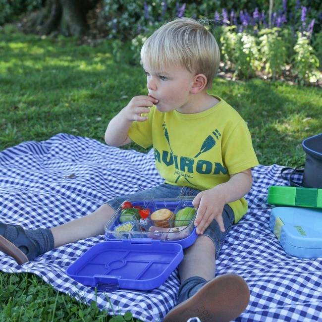 Ekologiczny lunchbox dla dziecka Yumbox Original - misty aqua
