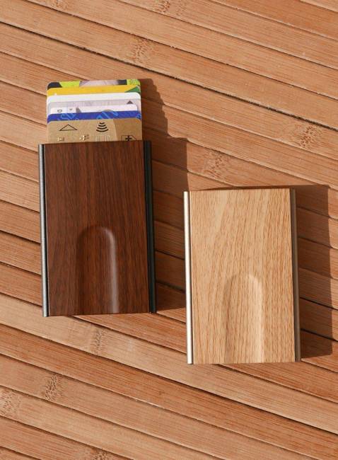 Etui na karty RFID Ogon Design Slider - bamboo