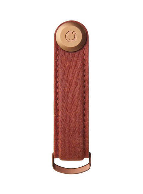 Etui organizer na klucze Orbitkey Waxed Canvas - brick red