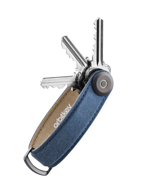 Etui organizer na klucze Orbitkey Waxed Canvas - navy blue 