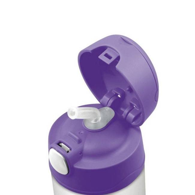 FUNtainer termos dziecięcy ze słomką 470 ml Thermos - purple