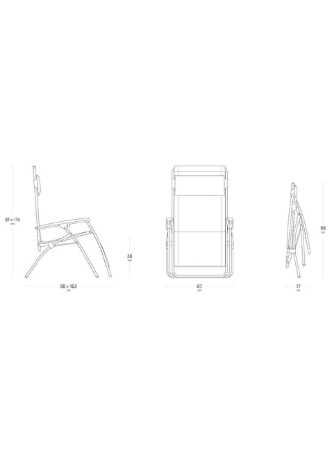 Fotel relaksacyjny Lafuma R Clip Batyline® Iso - sky blue