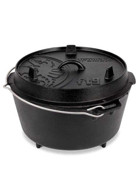 Garnek żeliwny na nózkach Petromax Dutch Oven FT9 - black