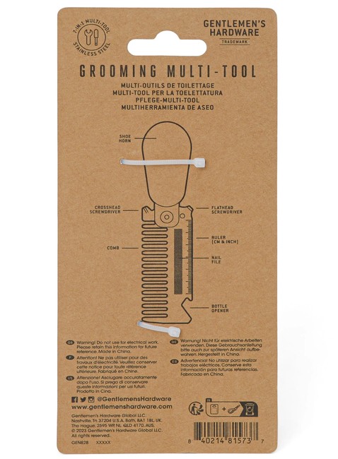 Grzebień wielofunkcyjny Gentlemen's Hardware Grooming Multi-Tool