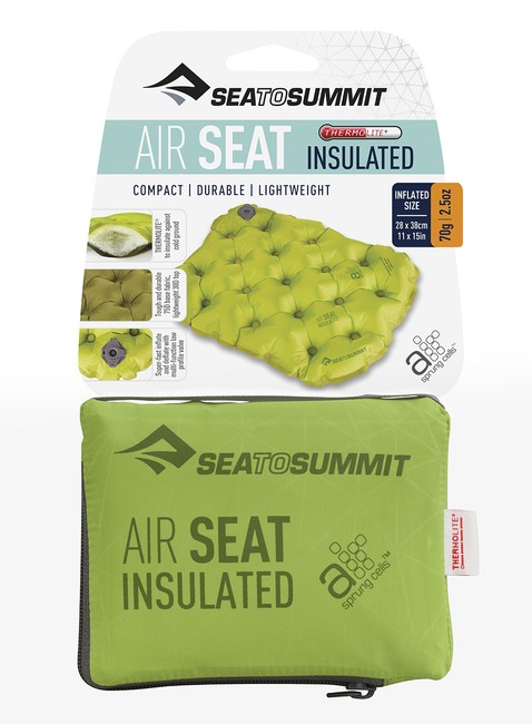 Izolowana poduszka do siedzenia / siedzisko Seat Sea to Summit Air Seat Insulated - lime