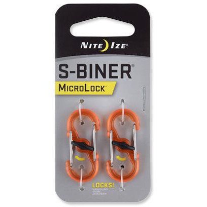 Karabinek S-Biner MicroLock Plastic Nite Ize - pomarańczowy