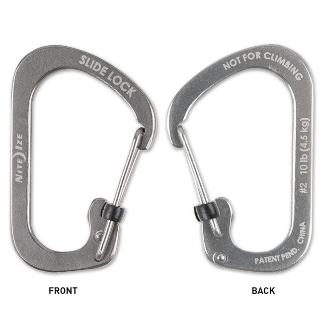 Karabinek SlideLock Carabiner #4 Nite Ize - stalowy