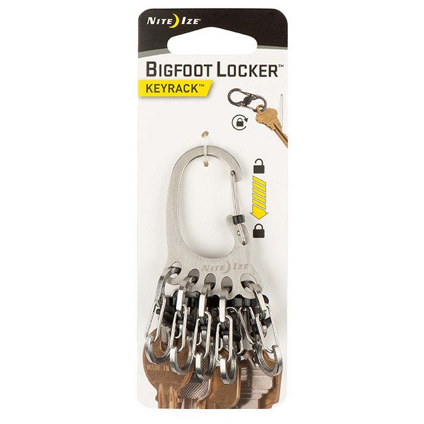 Karabinek na klucze BigFoot KeyRack Locker Nite Ize - stalowy