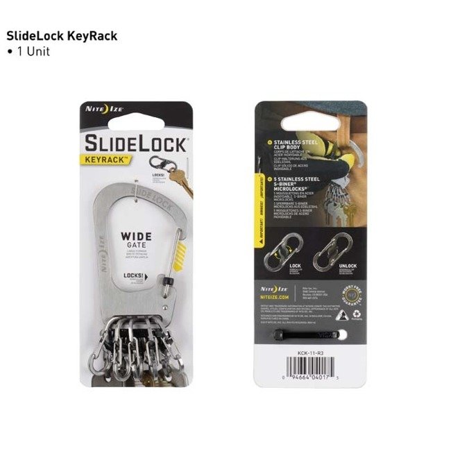 Karabinek na klucze SlideLock KeyRack Nite Ize - stalowy