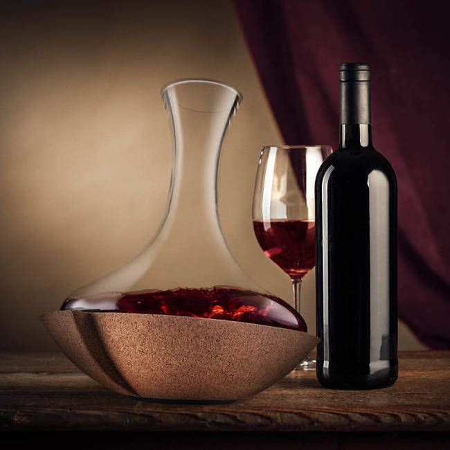 Karafka na wino Vacu Vin Swirling Carafe - szkło kryształowe