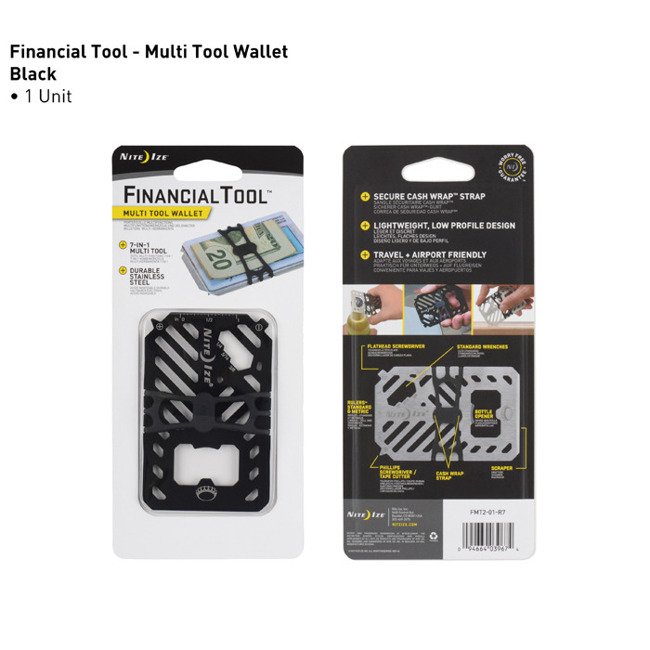 Karta/portfel Financial Tool Multi Tool Wallet Nite Ize - czarny