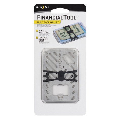 Karta/portfel Financial Tool Multi Tool Wallet Nite Ize - srebrny
