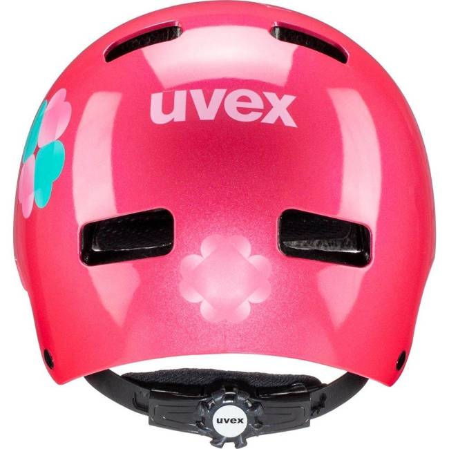 Kask rowerowy dla dziewczynki Kid 3 Uvex - pink flower