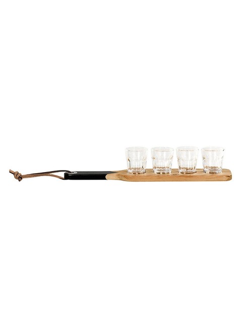 Kieliszki do szotów Gentlemen's Hardware Serving Paddle & Shot Glasses