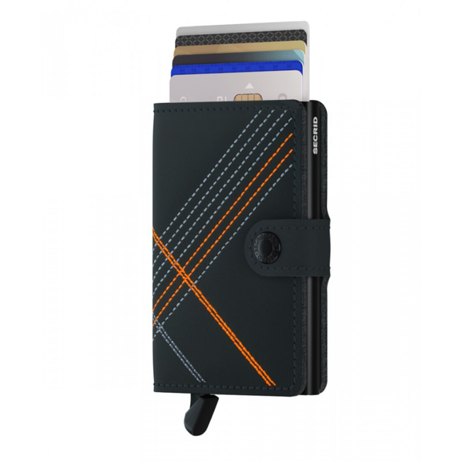 Kieszonkowy portfel Miniwallet Secrid Stitch Linea - orange