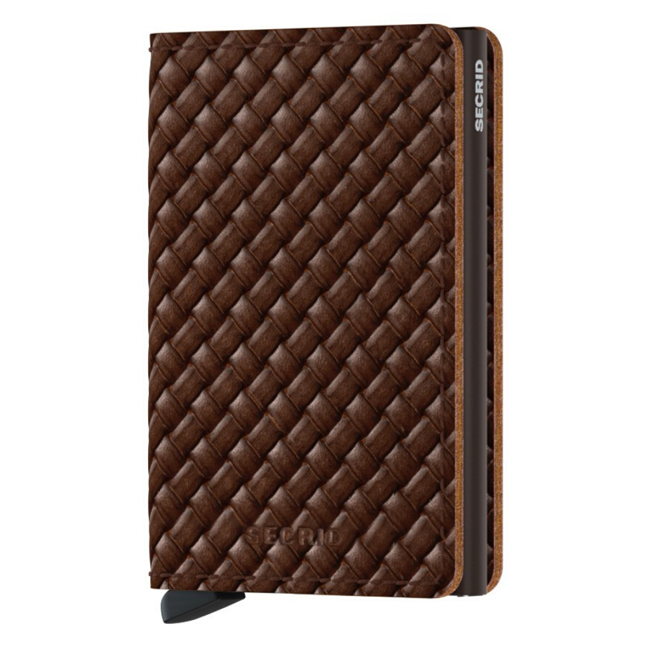 Kieszonkowy portfel RFID Slimwallet Secrid Basket - brown